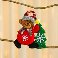 Christmas Cartoon Style Bear Deer Cloth Daily Festival Hanging Ornaments sku image 16
