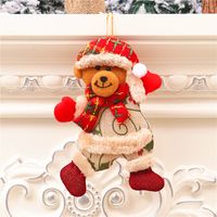 Christmas Cartoon Style Bear Deer Cloth Daily Festival Hanging Ornaments sku image 20