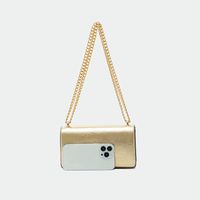 Women's Small All Seasons Pu Leather Solid Color Classic Style Square Magnetic Buckle Shoulder Bag main image 5