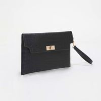 Women's All Seasons Pu Leather Solid Color Classic Style Square Lock Clasp Clutch Bag main image 2