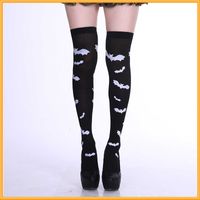 Women's Retro Exaggerated Color Block Cloth Over The Knee Socks A Pair sku image 10