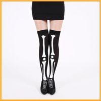 Women's Retro Exaggerated Color Block Cloth Over The Knee Socks A Pair sku image 6