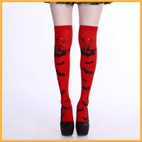 Women's Retro Exaggerated Color Block Cloth Over The Knee Socks A Pair sku image 20
