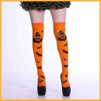 Women's Retro Exaggerated Color Block Cloth Over The Knee Socks A Pair sku image 17