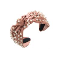 Elegant Luxuriös Irregulär Tuch Inlay Künstliche Perlen Haarband main image 3