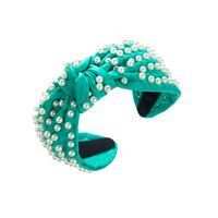 Elegant Luxuriös Irregulär Tuch Inlay Künstliche Perlen Haarband main image 4