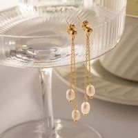 1 Pair Modern Style Korean Style Geometric Plating Copper Drop Earrings main image 6