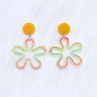 1 Pair Simple Style Flower Arylic Drop Earrings sku image 5