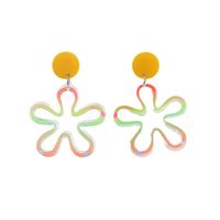 1 Pair Simple Style Flower Arylic Drop Earrings main image 3