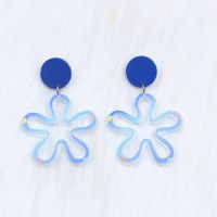 1 Pair Simple Style Flower Arylic Drop Earrings sku image 2