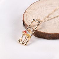 Elegant Streetwear Mushroom Copper Plating Inlay Zircon Pendant Necklace main image 5