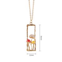 Élégant Vêtement De Rue Champignon Le Cuivre Placage Incruster Zircon Pendentif main image 3