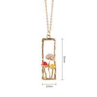 Elegant Streetwear Mushroom Copper Plating Inlay Zircon Pendant Necklace main image 3