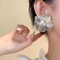 Wholesale Jewelry Modern Style Classic Style Flower Alloy Ear Studs main image 4