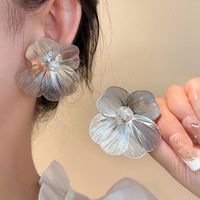Wholesale Jewelry Modern Style Classic Style Flower Alloy Ear Studs main image 2