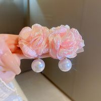1 Pair Japanese Style Flower Cloth Drop Earrings sku image 4