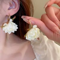 1 Pair Japanese Style Flower Cloth Drop Earrings sku image 3