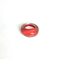 Classic Style Solid Color Resin Enamel Women's Rings Bracelets sku image 3