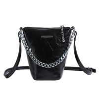 Women's Medium Pu Leather Solid Color Classic Style Square Zipper Shoulder Bag sku image 3