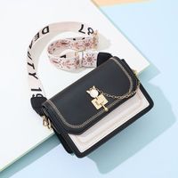 Women's Mini All Seasons Pu Leather Letter Color Block Elegant Chain Square Magnetic Buckle Shoulder Bag main image 5