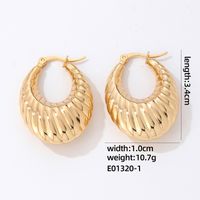 1 Pair IG Style Simple Style Geometric Plating 304 Stainless Steel Gold Plated Silver Plated Earrings sku image 19