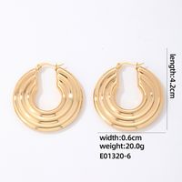 1 Pair IG Style Simple Style Geometric Plating 304 Stainless Steel Gold Plated Silver Plated Earrings sku image 20