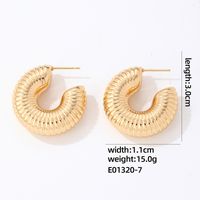 1 Pair IG Style Simple Style Geometric Plating 304 Stainless Steel Gold Plated Silver Plated Earrings sku image 12