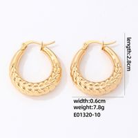 1 Pair IG Style Simple Style Geometric Plating 304 Stainless Steel Gold Plated Silver Plated Earrings sku image 13