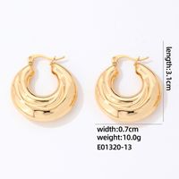1 Pair IG Style Simple Style Geometric Plating 304 Stainless Steel Gold Plated Silver Plated Earrings sku image 15