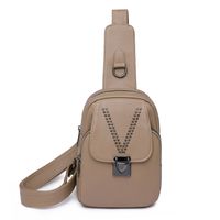 Mujeres Vacaciones Ropa De Calle Deportes Color Sólido Cuero Sintético Bolsos De Cintura sku image 1