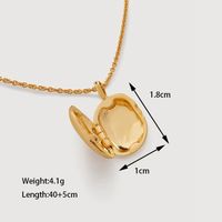 Ig Style Simple Style Solid Color Sterling Silver Plating 18k Gold Plated Pendant Necklace main image 2