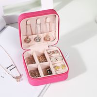 Simple Style Solid Color Flannel Jewelry Boxes main image 2