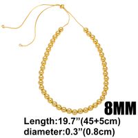 Vintage Style Round Copper Plating 18k Gold Plated Necklace main image 4