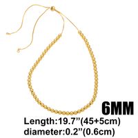 Vintage Style Round Copper Plating 18k Gold Plated Necklace sku image 1