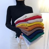 Women's Sweater Long Sleeve Sweaters & Cardigans Vacation Solid Color main image 1