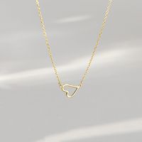 Elegant Heart Shape Sterling Silver Plating Pendant Necklace main image 2