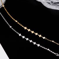 Casual Elegant Sweet Round Sterling Silver Plating Gold Plated Silver Plated Necklace main image 1
