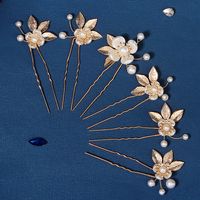 Retro Flower Alloy Hairpin main image 4