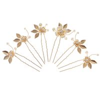 Retro Flower Alloy Hairpin main image 2