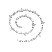 Classic Style Geometric Alloy Inlay Rhinestones Men's Bracelets Necklace main image 1