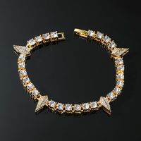 Classic Style Geometric Alloy Inlay Rhinestones Men's Bracelets Necklace sku image 1