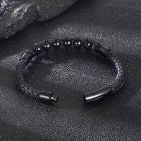 Streetwear Round Titanium Steel Braid Bracelets main image 4