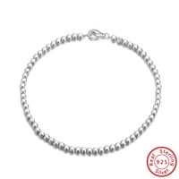 Simple Style Oval Sterling Silver Polishing Stripe Plating 18k Gold Plated White Gold Plated Silver Plated Bracelets sku image 2