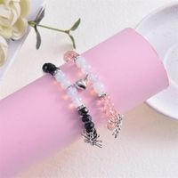 Classic Style Spider Artificial Crystal Agate Metal Beaded Handmade Couple Bracelets main image 3