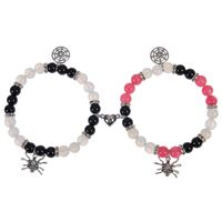 Classic Style Spider Artificial Crystal Agate Metal Beaded Women's Bracelets main image 2