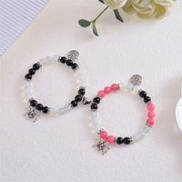 Classic Style Spider Artificial Crystal Agate Metal Beaded Women's Bracelets main image 4