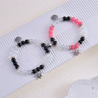 Classic Style Spider Artificial Crystal Agate Metal Beaded Women's Bracelets main image 1