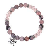 Classic Style Spider Artificial Crystal Agate Metal Beaded Women's Bracelets sku image 2