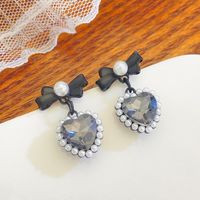 1 Pair Fairy Style Vintage Style Simple Style Heart Shape Alloy Drop Earrings main image 2