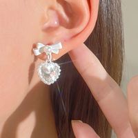 1 Pair Fairy Style Vintage Style Simple Style Heart Shape Alloy Drop Earrings main image 5